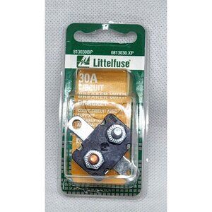 Littelfuse 30A Circuit Breaker with Bracket OEM 813030BP 0813030.XP